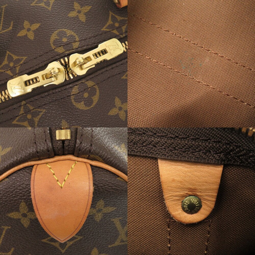 LOUIS VUITTON Authentic Brown Monogram Keepall 45 Boston Bag - Picture 8 of 10